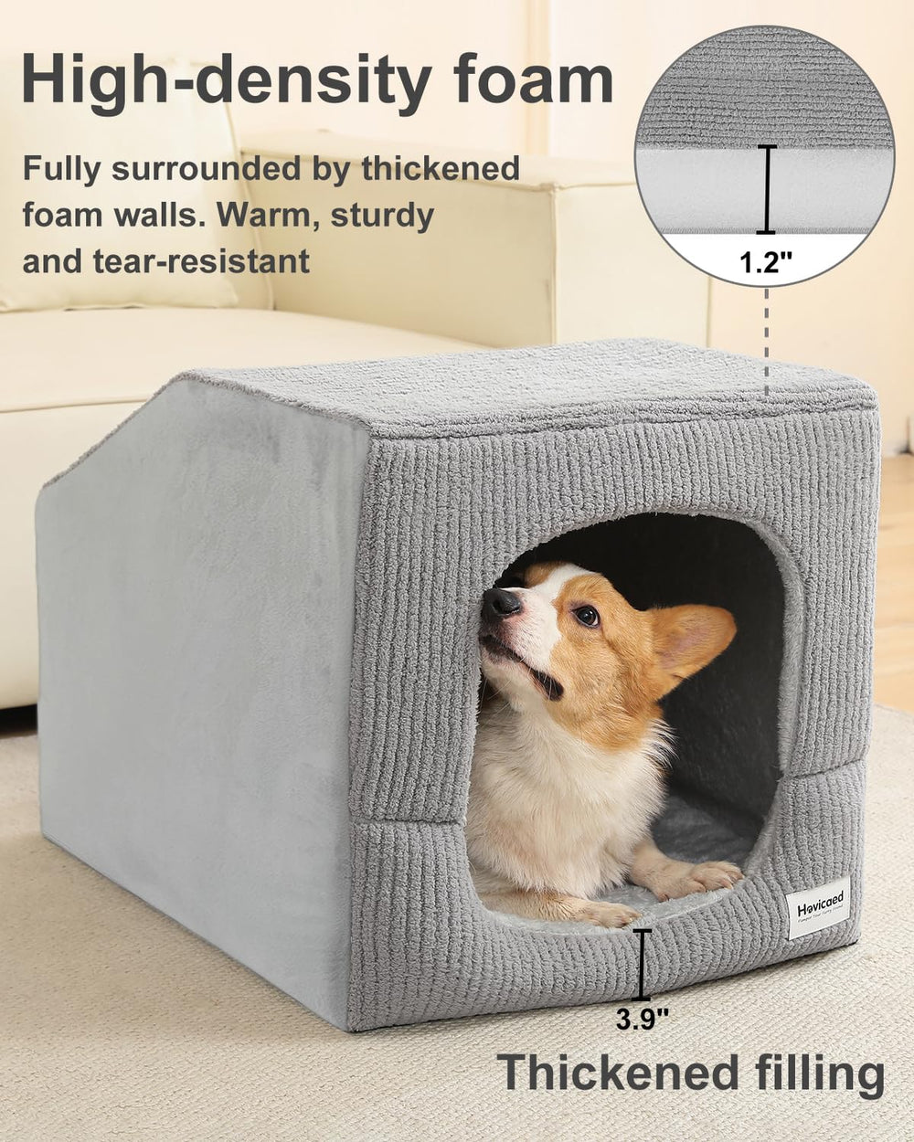 Hovicaed sturdy metal frame ensures stable, non-collapse shelter