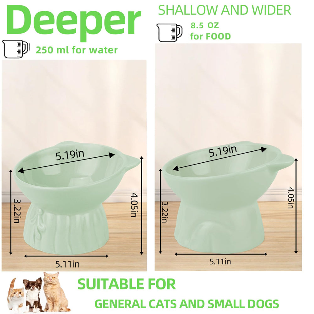 Hovico whisker-friendly bowls reduce edge contact during meals.