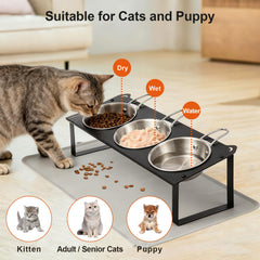 HOVNKUT silicone feeding mat keeps feeding area clean and dry.