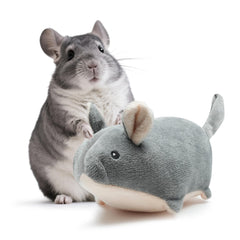 Howaukf chinchilla companion toy close-up highlighting soft fabric for comforting touch and stress relief.