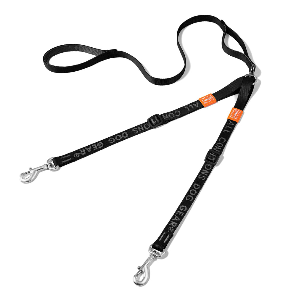 HOWGO Double Dog Leash with 360° swivel for smooth, tangle-free walks.