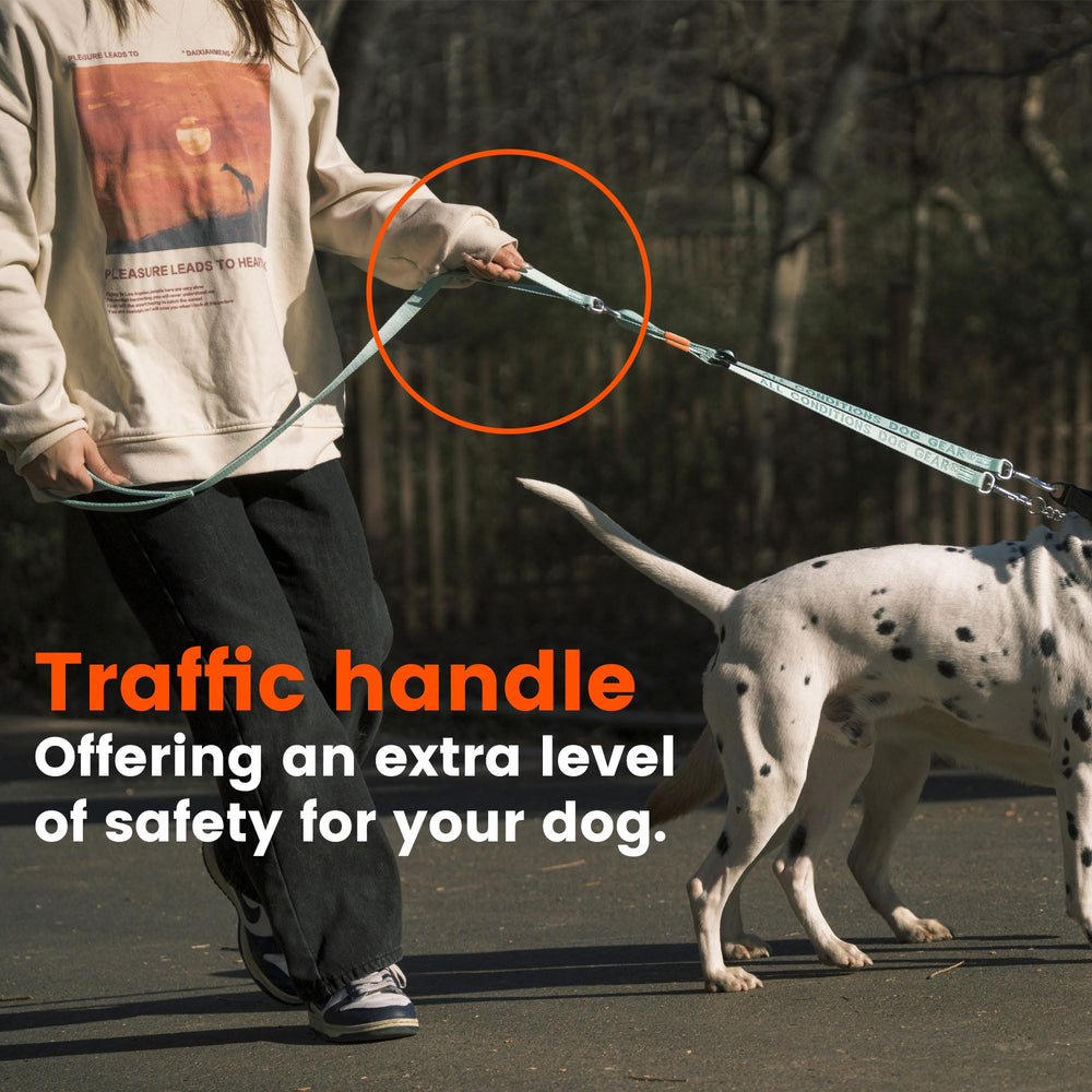 HOWGO dual-dog splitter demonstrates independent length control.