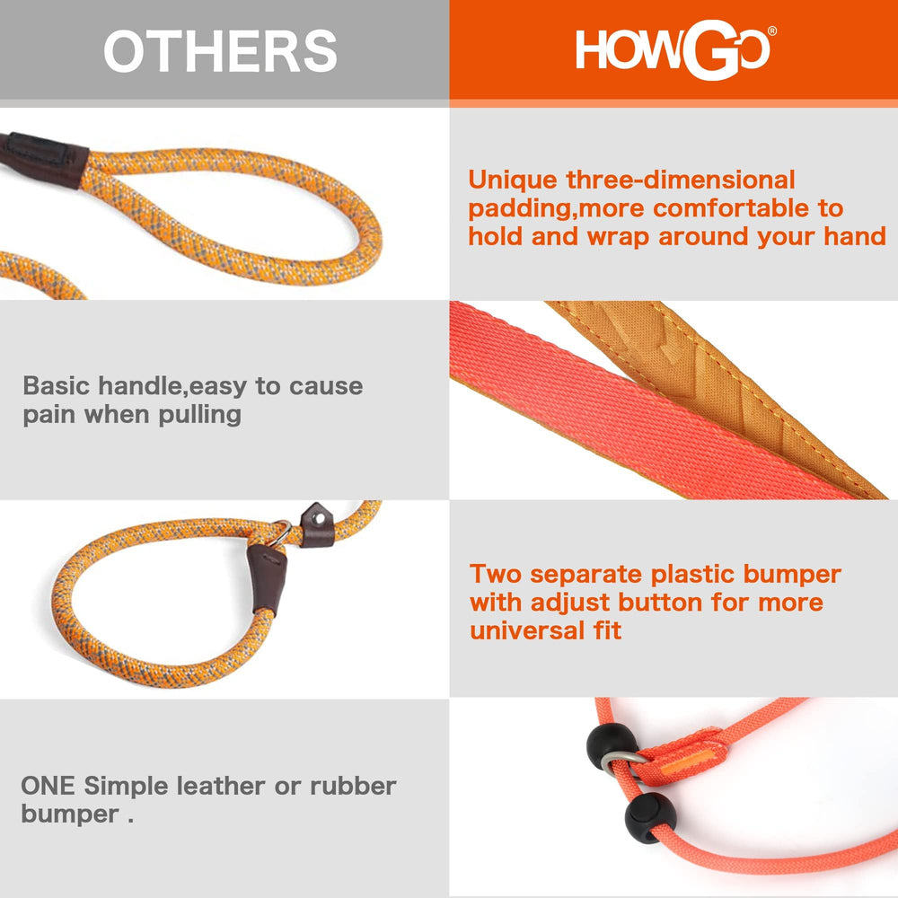 HOWGO slip lead adjustable bumpers ensure secure, customizable tension