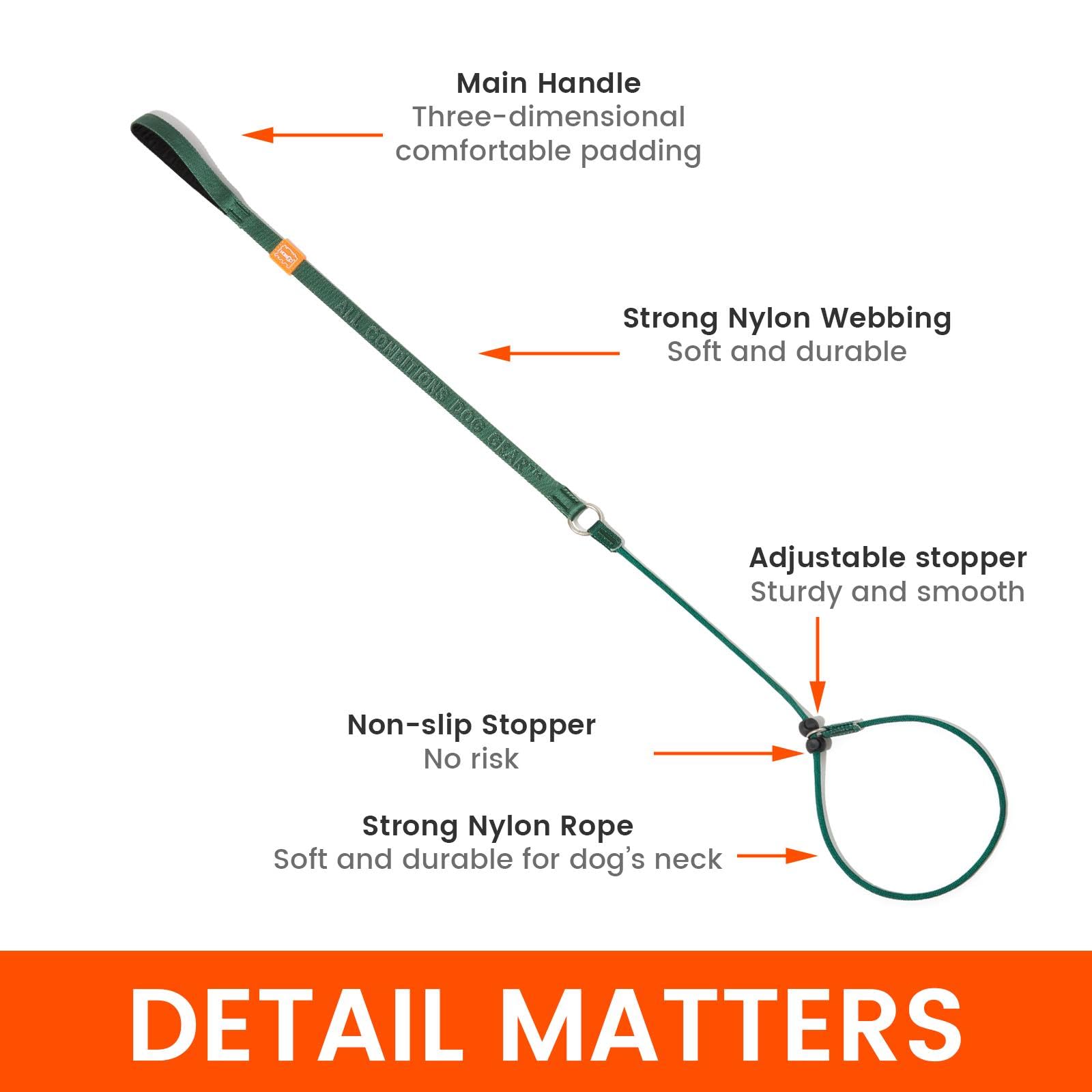 HowGo Slip Lead cinch design provides easy control and secure connections.