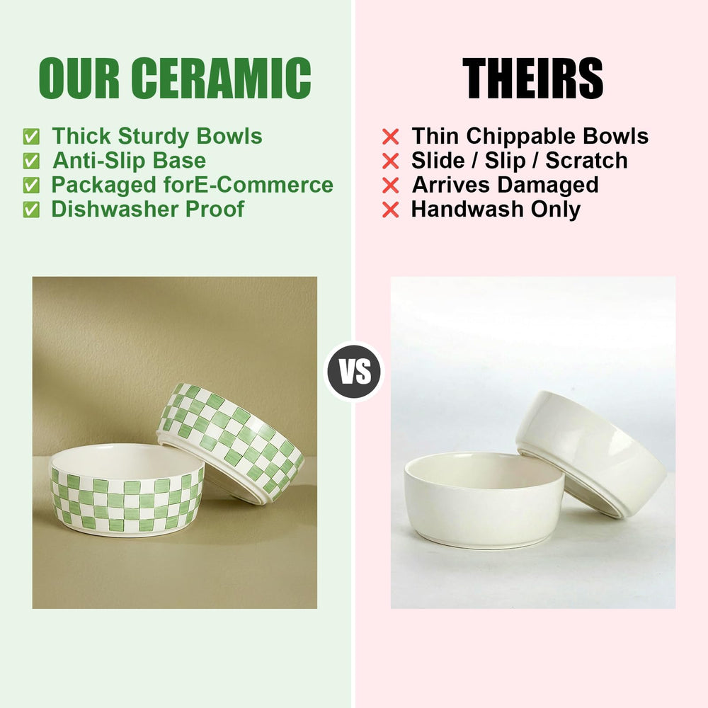 Howise easy-clean ceramic bowls simplify after-meal care.