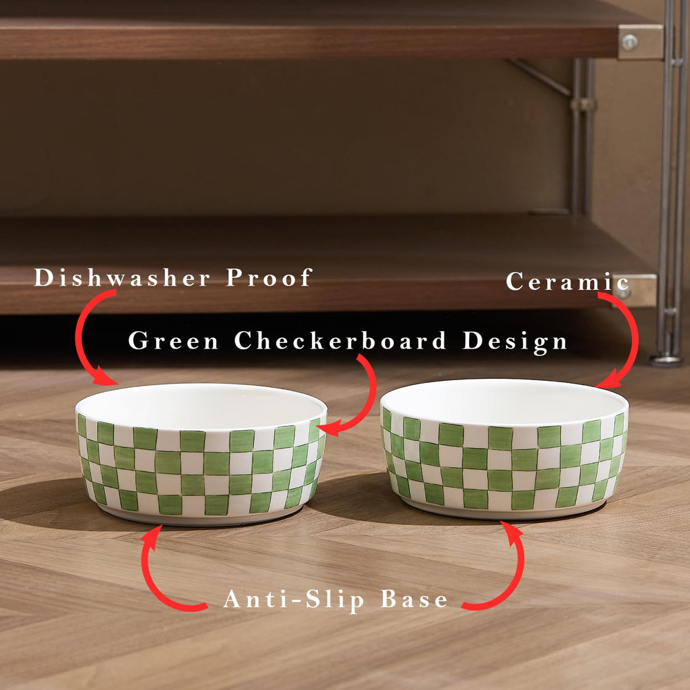Howise hand-painted ceramic bowls for daily pet meals and style.