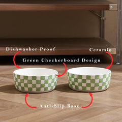 Howise hand-painted ceramic bowls for daily pet meals and style.
