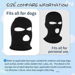 HOWWFALY knitted dog ear muffs provide cozy warmth outdoors.