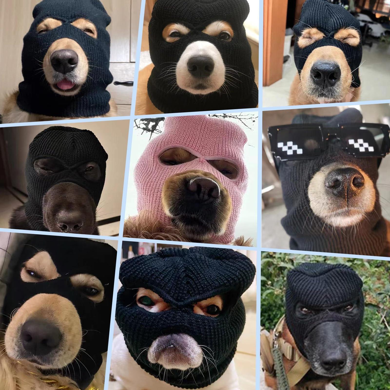 HOWWFALY elastic dog hat covers ears for comfy fit.