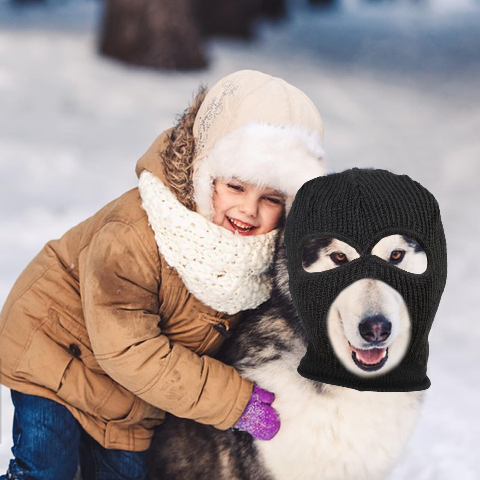 HOWWFALY warm dog ear cover for chilly walks and outfits.