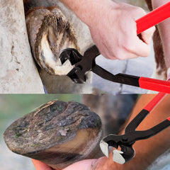 Hoypeyfiy Hoof Nipper ergonomic handle in hand for comfortable grip