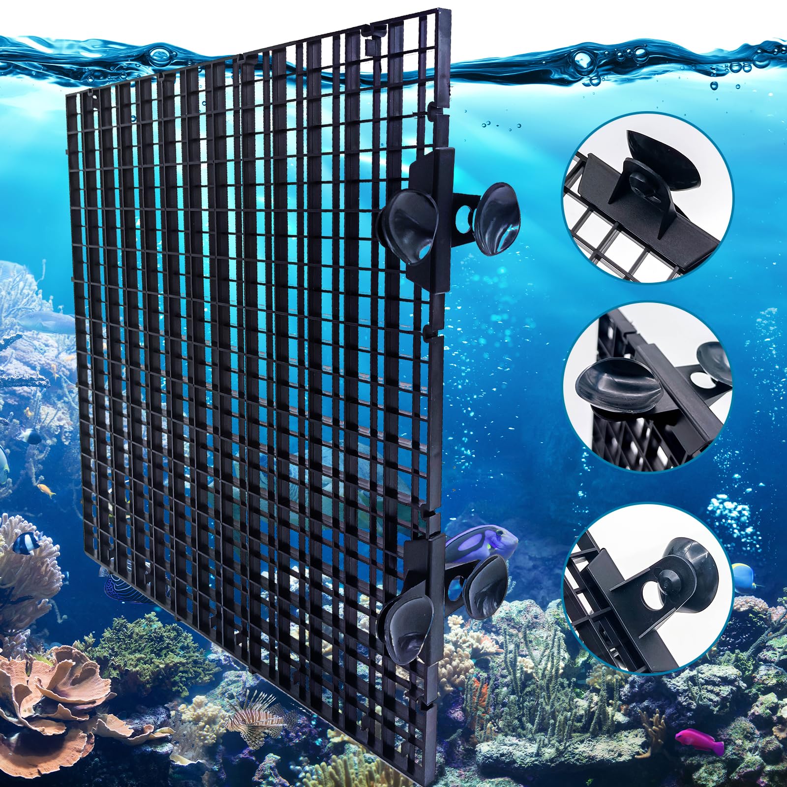Hoypeyfiy sturdy plastic aquarium divider ensures long-lasting use and reliability.
