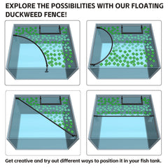 HOZOE Aquarium Corral protects duckweed from currents and fish activity