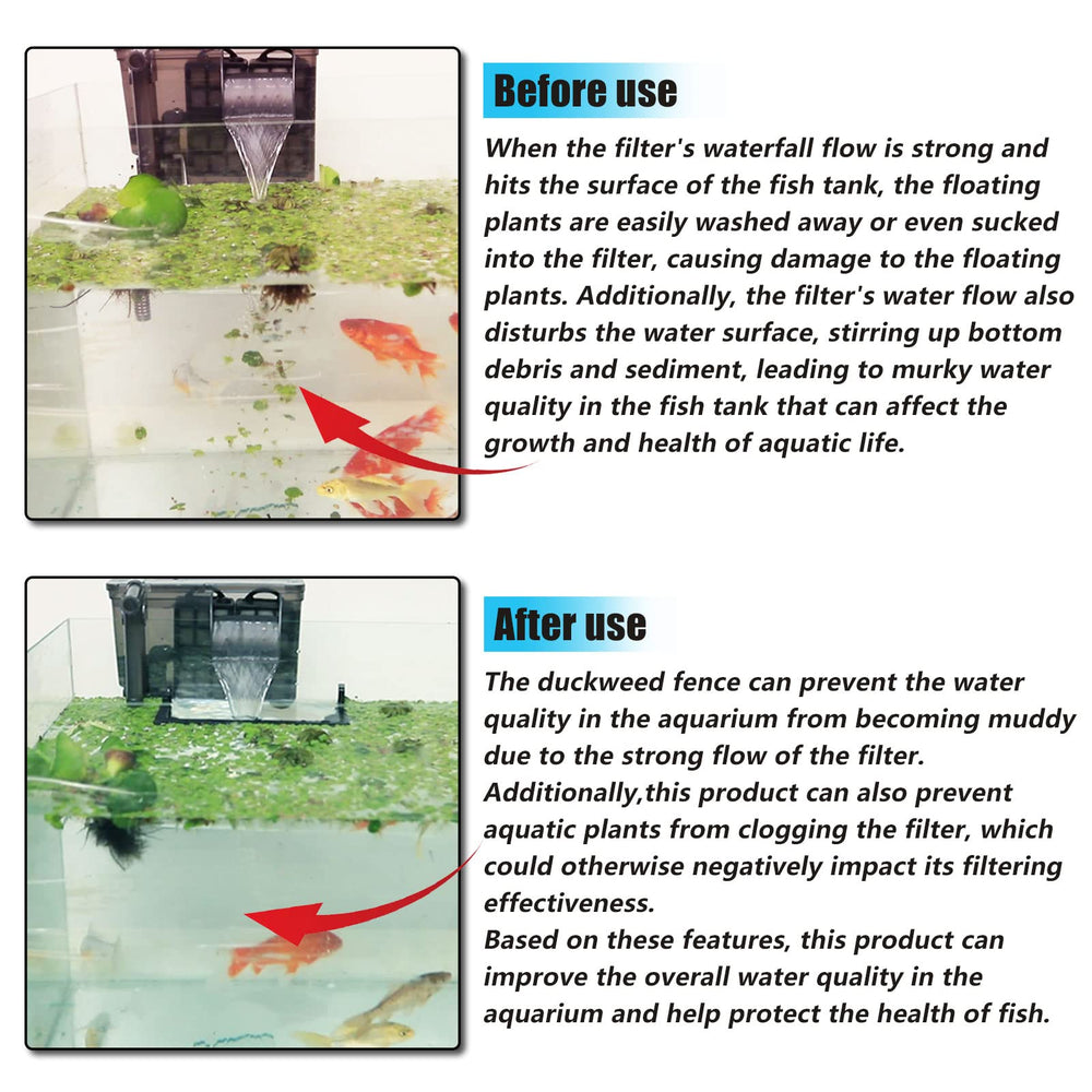 HOZOE duckweed fence supports water quality and clear flow