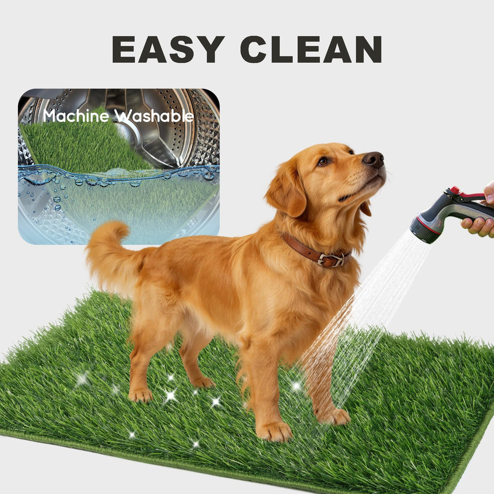 HQ4US 4LEGS easy-clean grass pad surface for maintenance