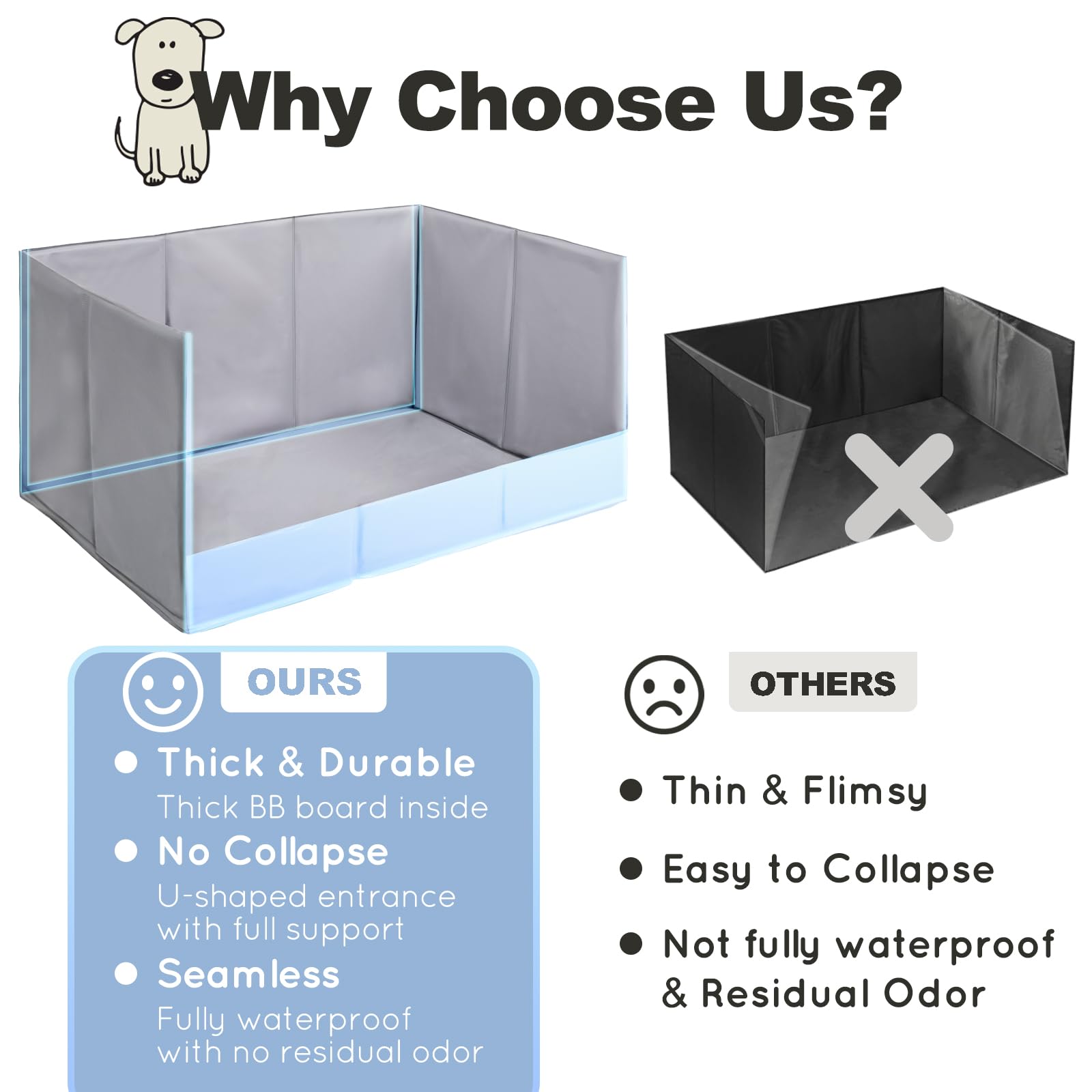 HQ4US 4LEGS foldable tray design allows portable setup