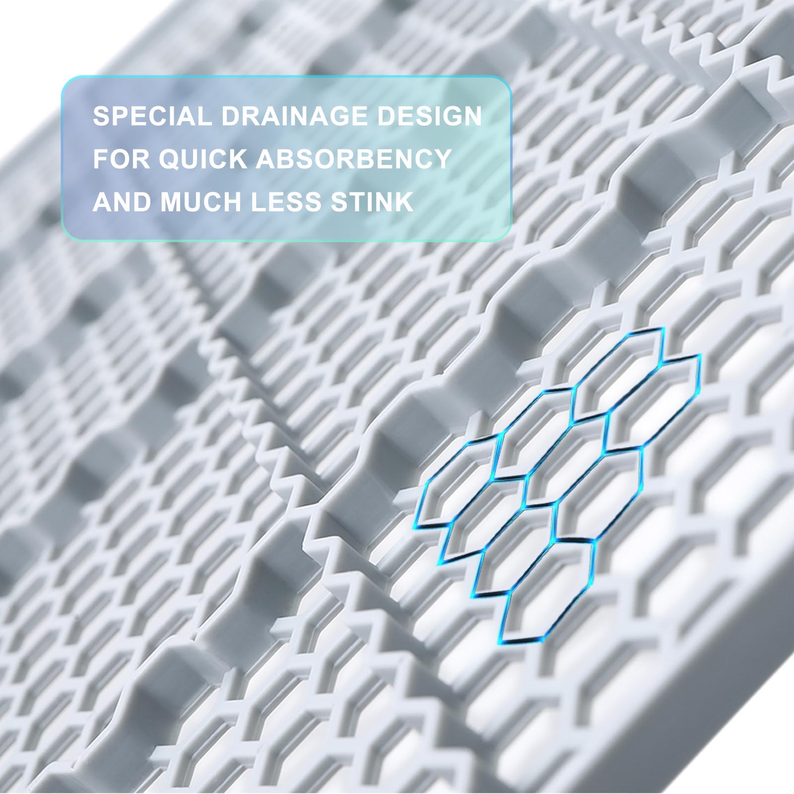HQ4US 4LEGS drainage grate promoting quick absorption and reduced stink