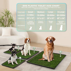 HQ4US 4LEGS hemmed-edge grass mat for durable daily replacement and odor control.