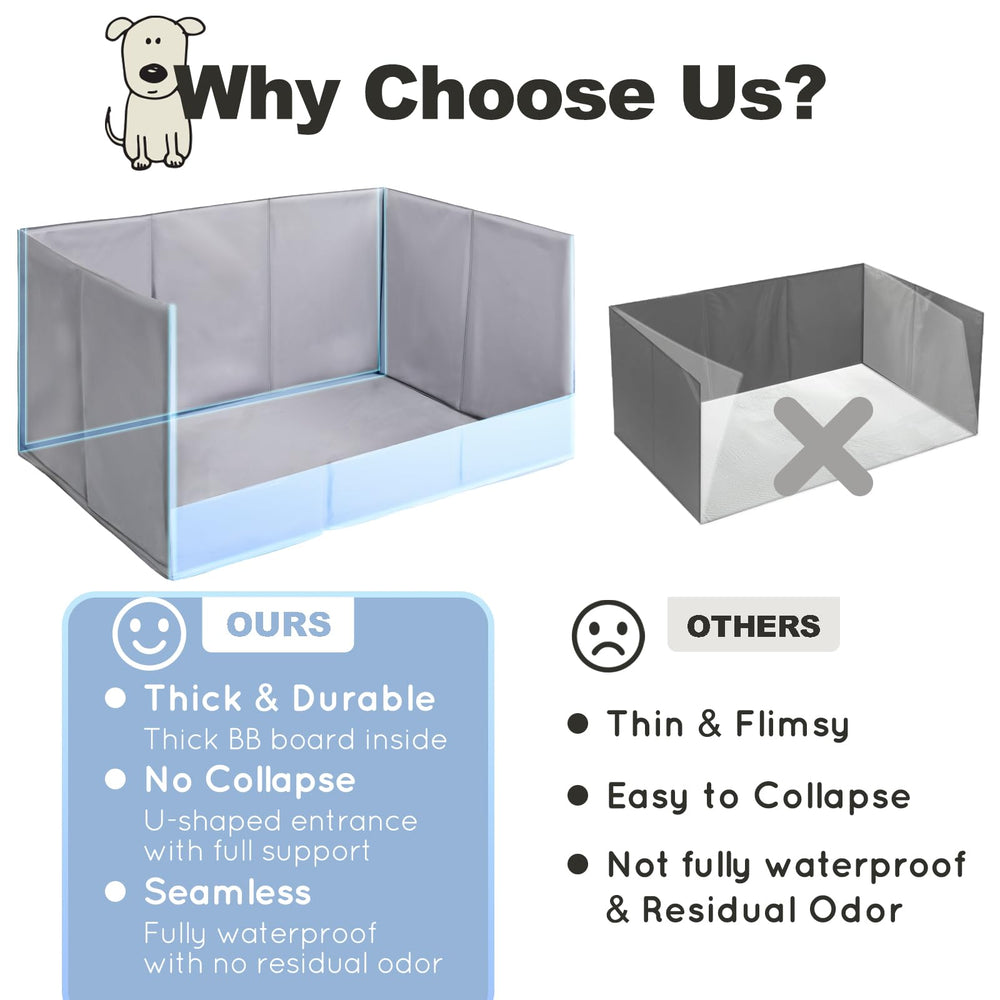 HQ4US 4LEGS large pee pad holder tray with 32-inch length