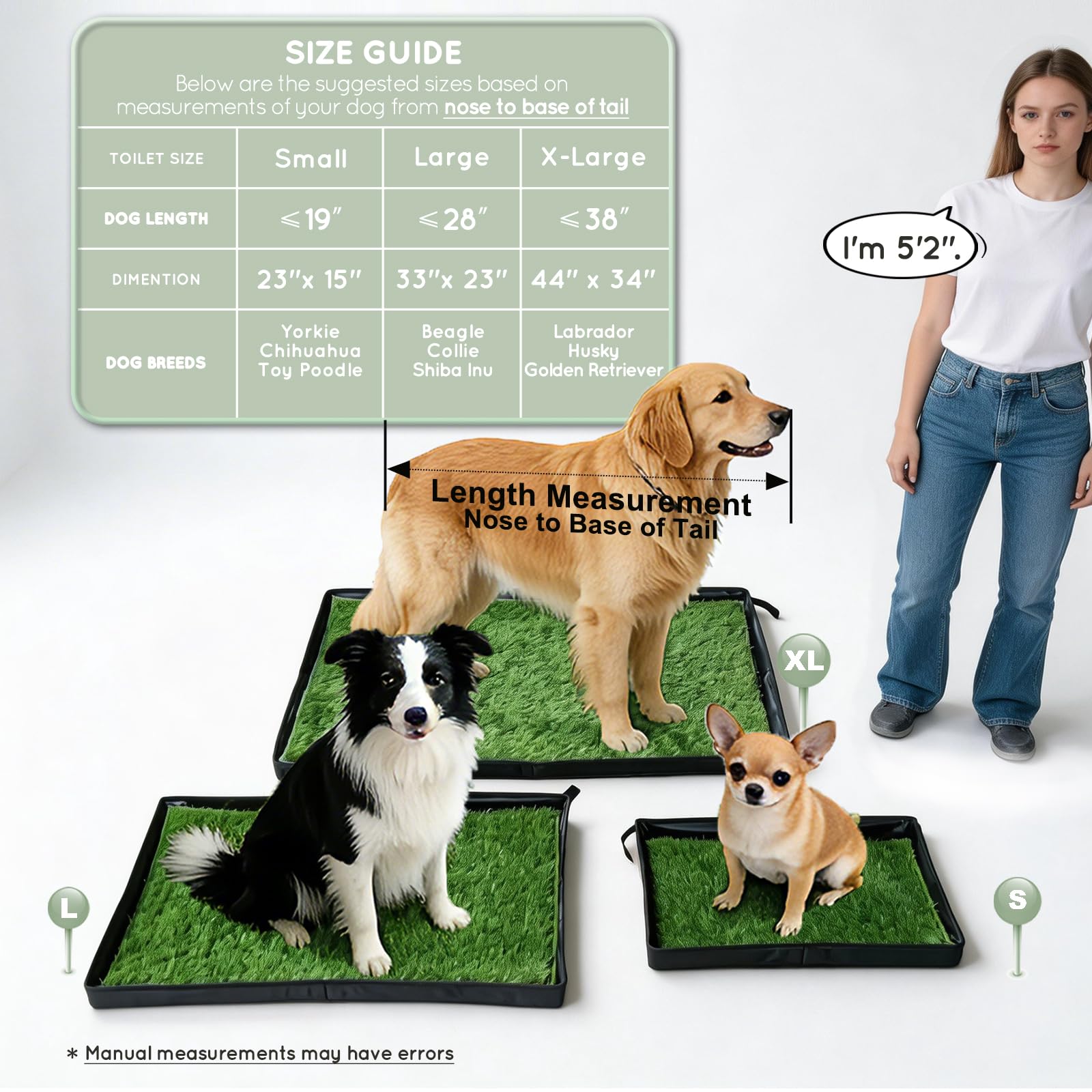 HQ4US 4LEGS size guide to measure your dog