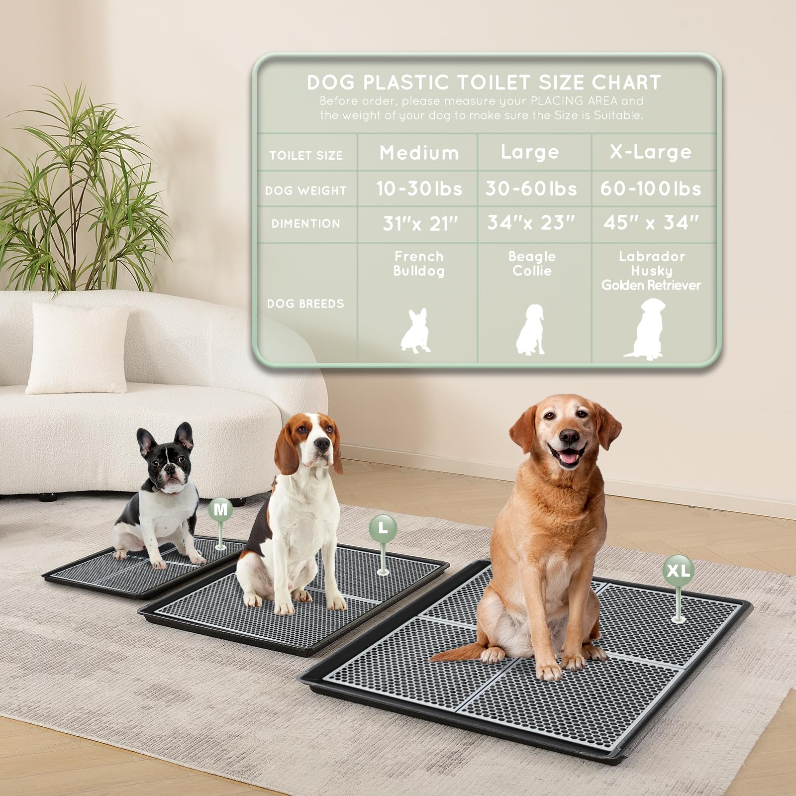 Measure your space before ordering to ensure fit