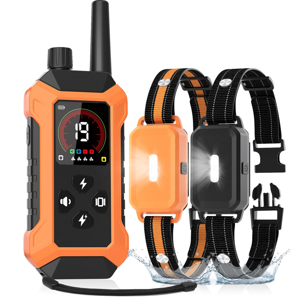HRRVEE 2-pack remote-control dog collar for training and recall