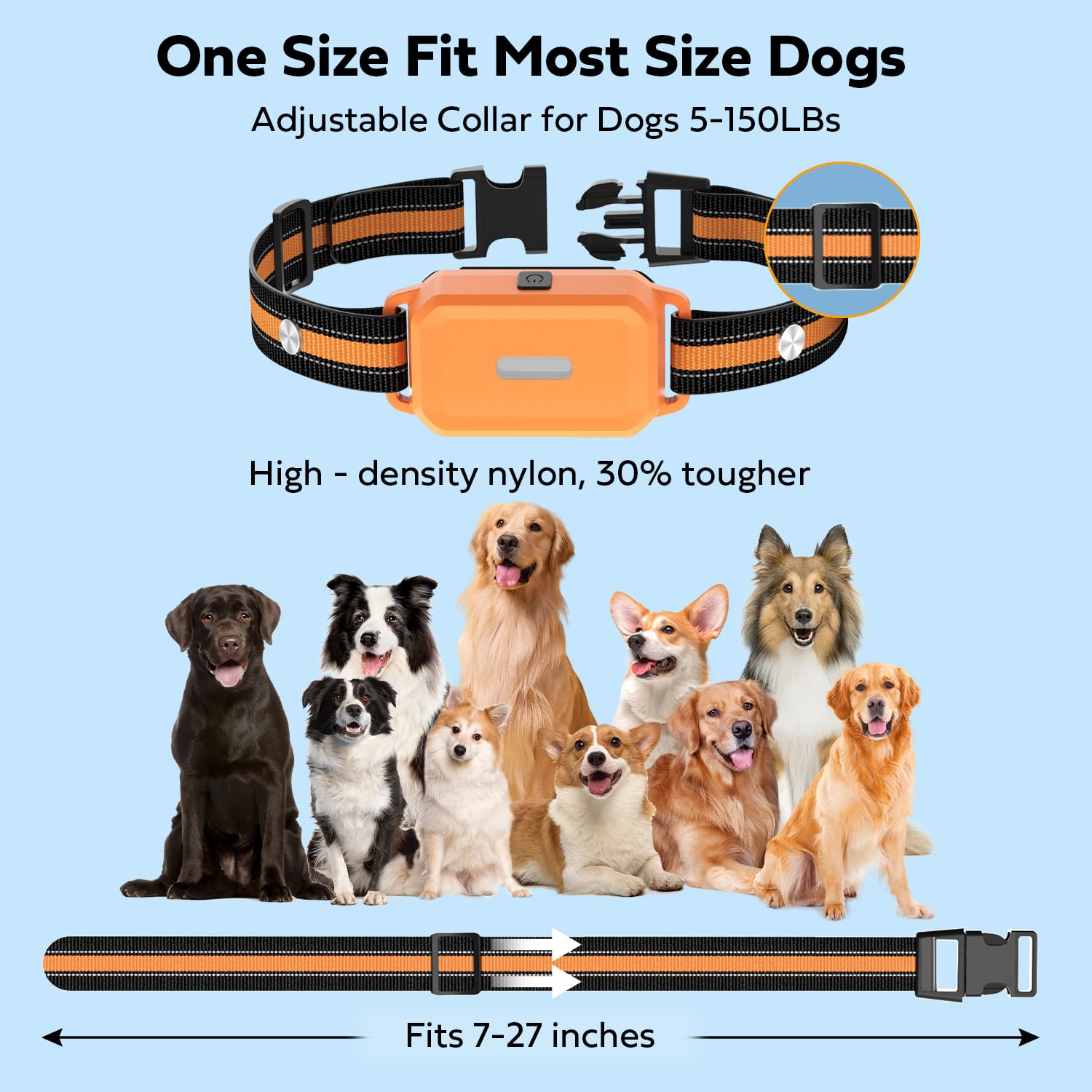 HRRVEE soft nylon strap for comfortable all-day wear