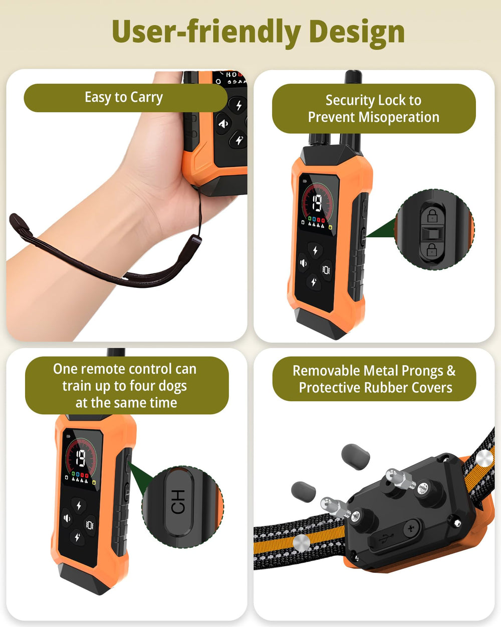 HRRVEE secure on-off switch prevents accidental activation.
