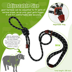 HRYOML goat harness offers control and comfort for safe strolls