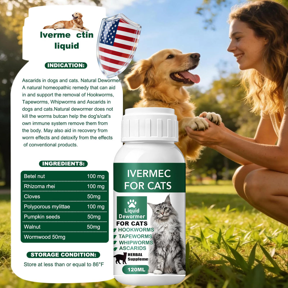 HSL Cat Dewormer Liquid dosing syringe ensures precise administration.