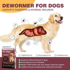 HSL dewormer works for puppies and large dogs, supporting ongoing wellness.