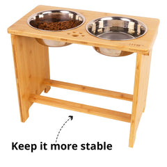 HTB durable-bamboo-wooden-stand with smooth finish and easy cleaning.