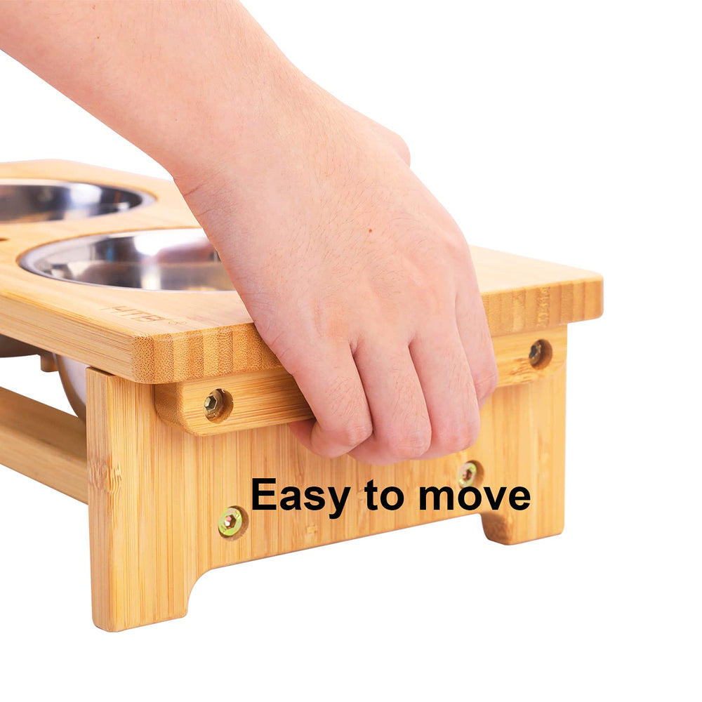 HTB anti-slip pads keep bowls in place and reduce clatter.