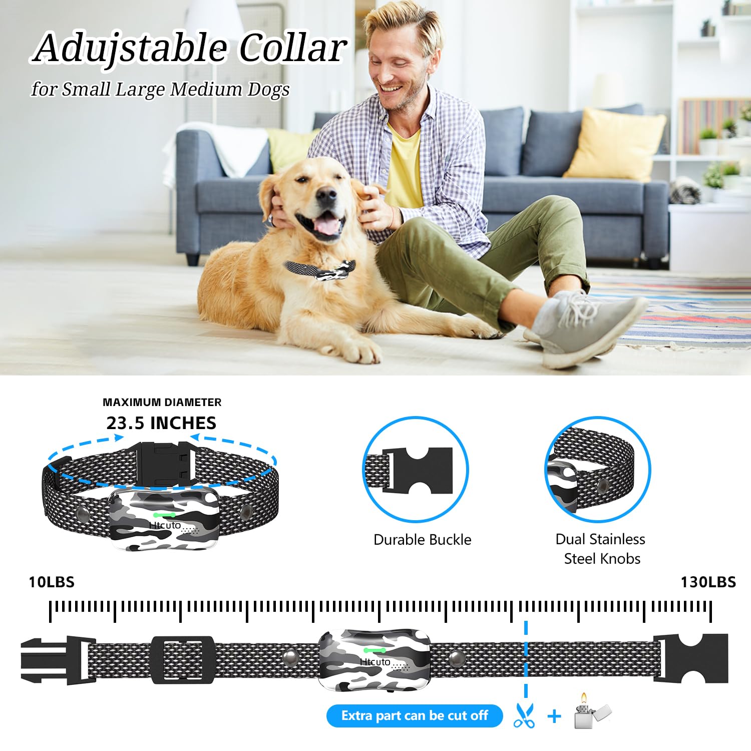 HTCUTO GT1 expandable system supports up to four dogs.