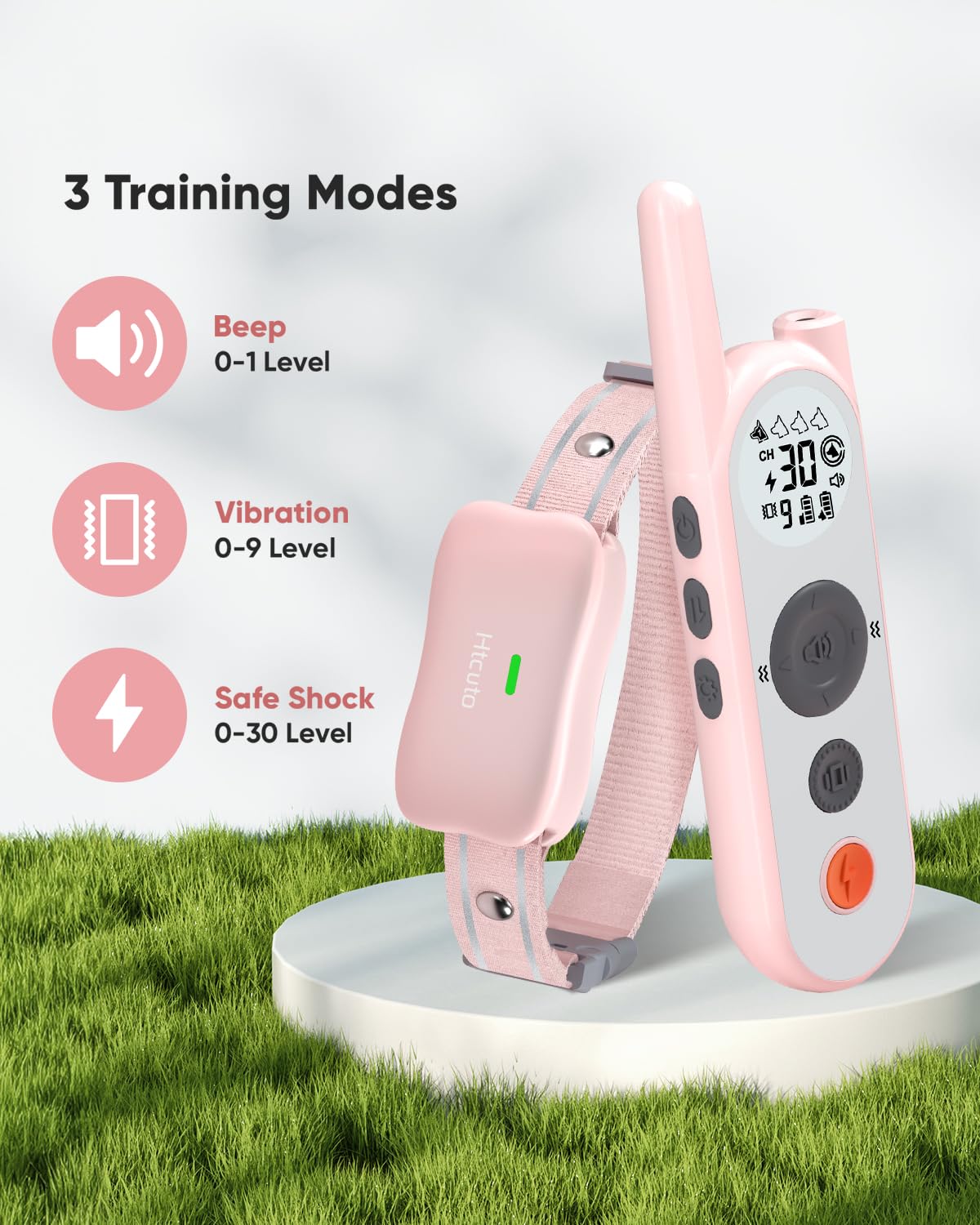 Htcuto two-collars system allows training multiple dogs with one remote.