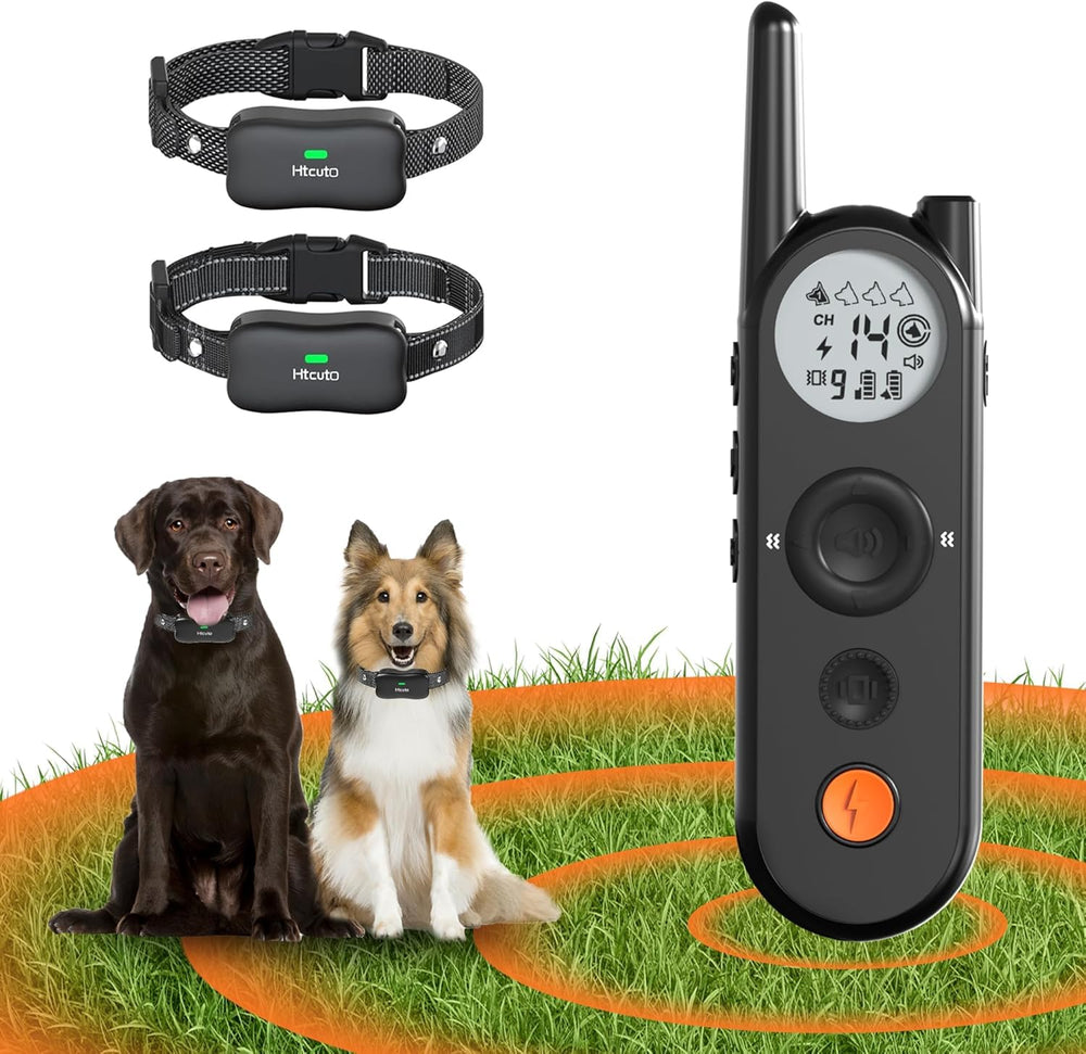Htcuto wireless dog fence boundary setup for safe roaming without physical barriers.