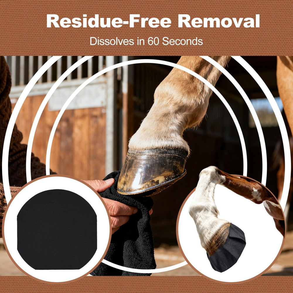 HTtoy hoof tape supports all horse sizes for versatile care.