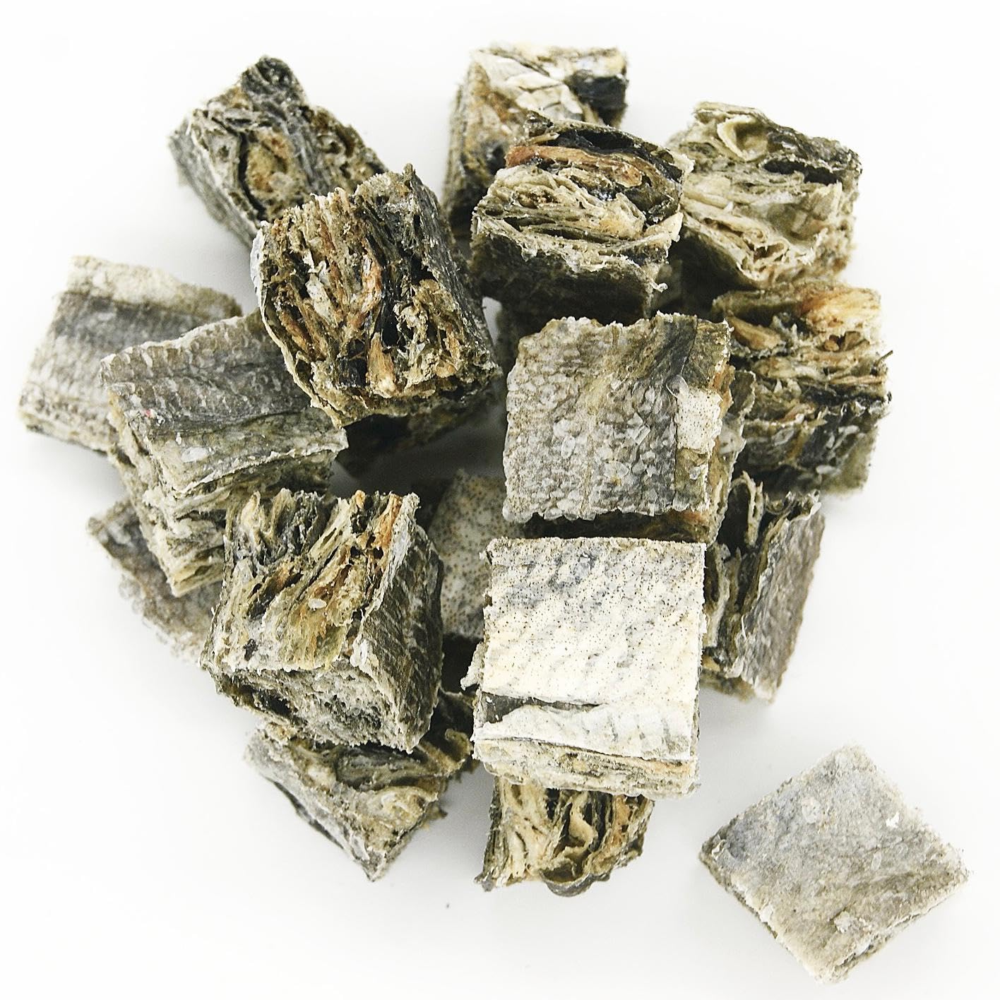 Hubert Premium Cod Skin Crisps bag seal, keeps freshness for long lasting treats.