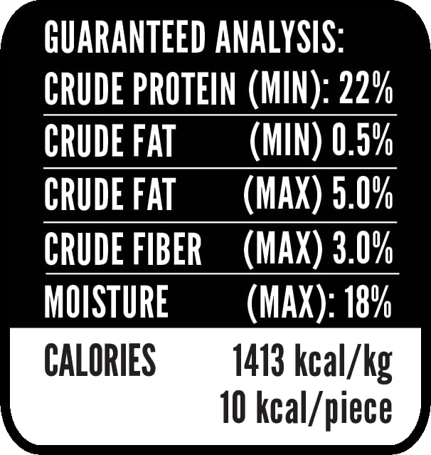 Hubert Premium Dog Treats vegan natural badge closeup communicates plant-based snack.