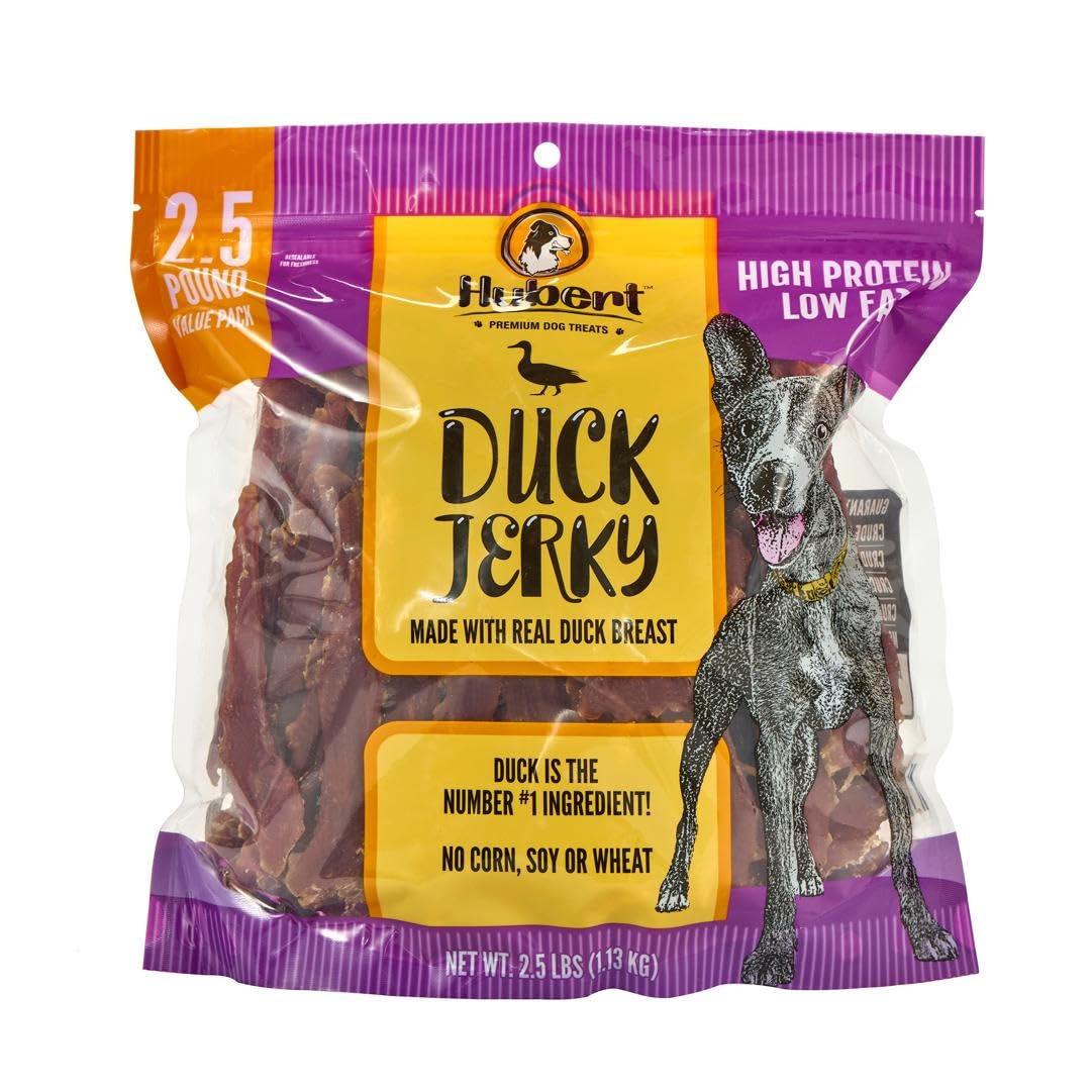 Hubert Premium Duck Jerky packshot for value-size rewards.