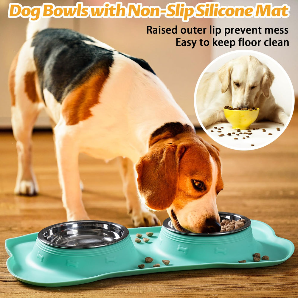 Hubulk no slip bowls stay put on the mat during feeding