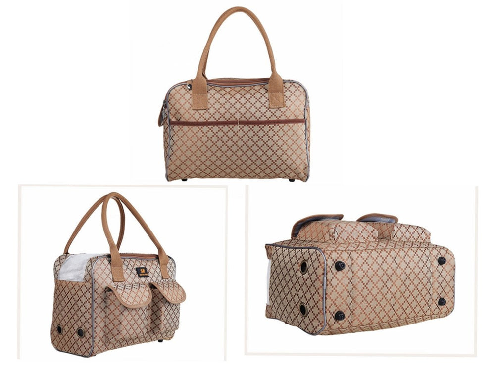 Hubulk dog carrier bag top zip opening for easy access and ventilation
