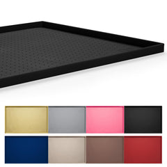 Hubulk dog feeding mat close-up showing the 1-inch raised edge for spill containment.