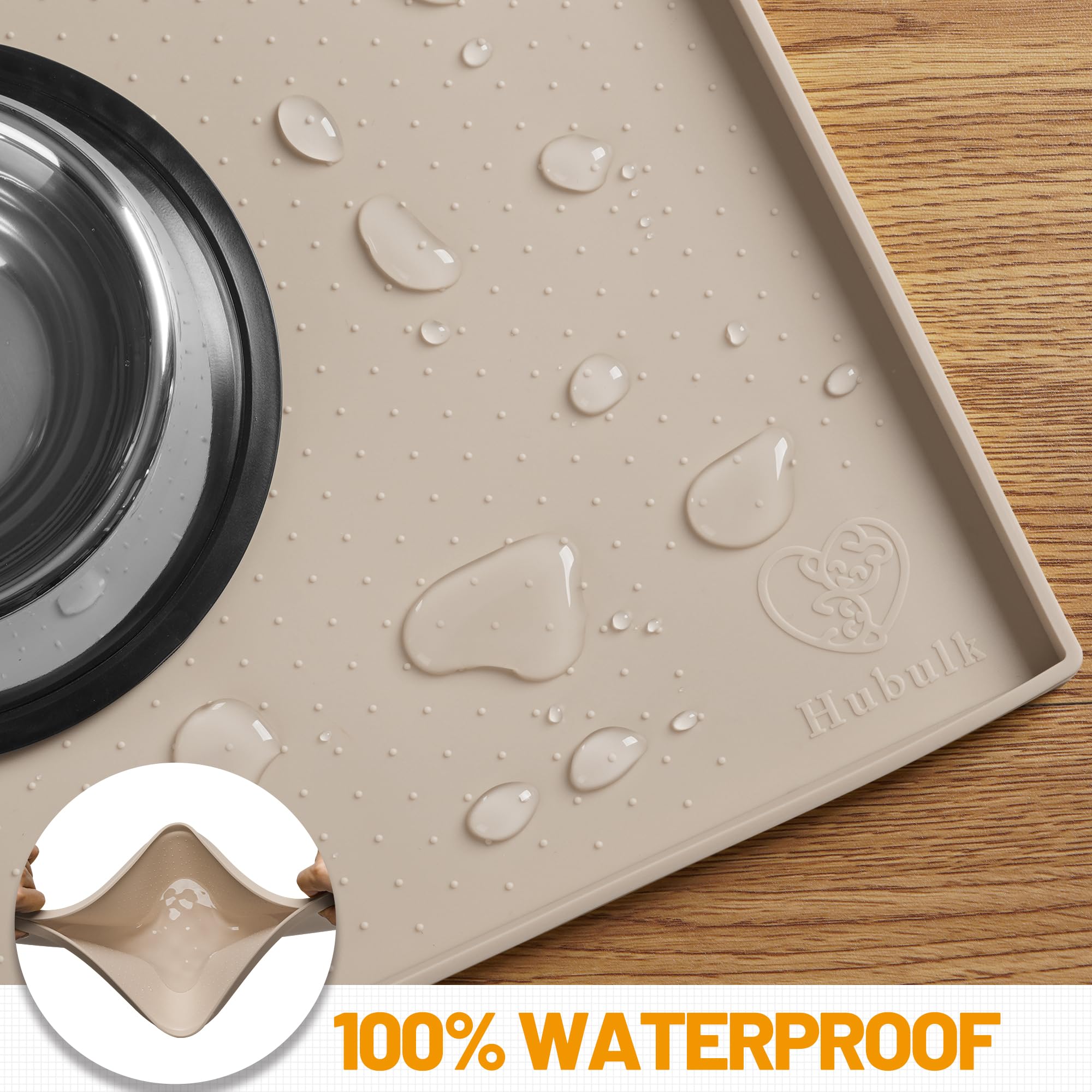 Hubulk mat is easy to clean and dishwasher-safe.