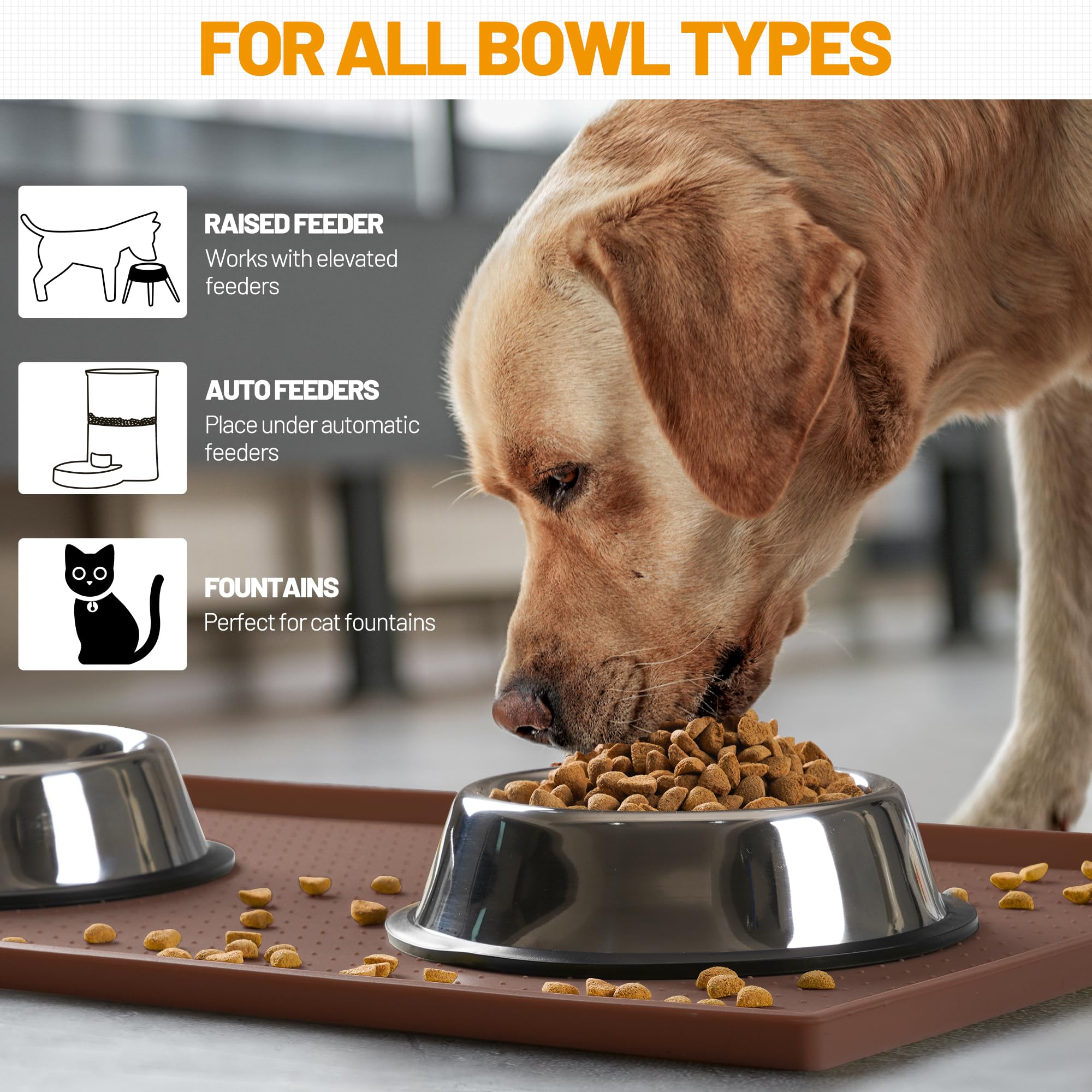 Hubulk mat non-slip base prevents movement during meals
