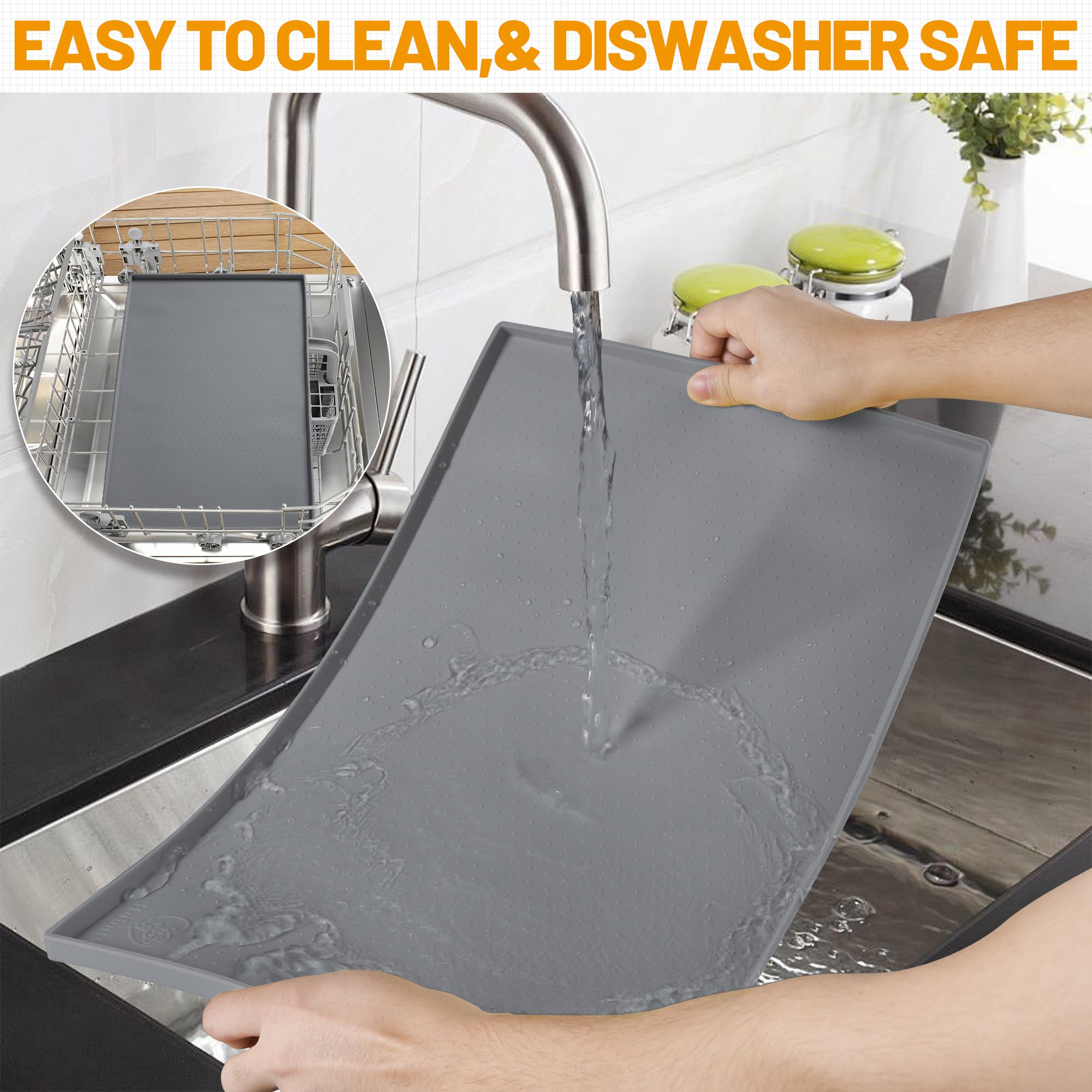 Hubulk mat works with fountains and auto feeders for mess-free meals.