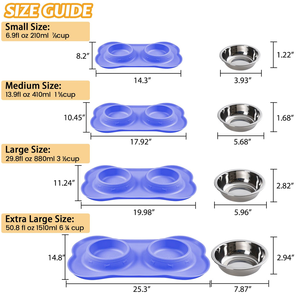 Hubulk double bowls designed for multiple pets at once.