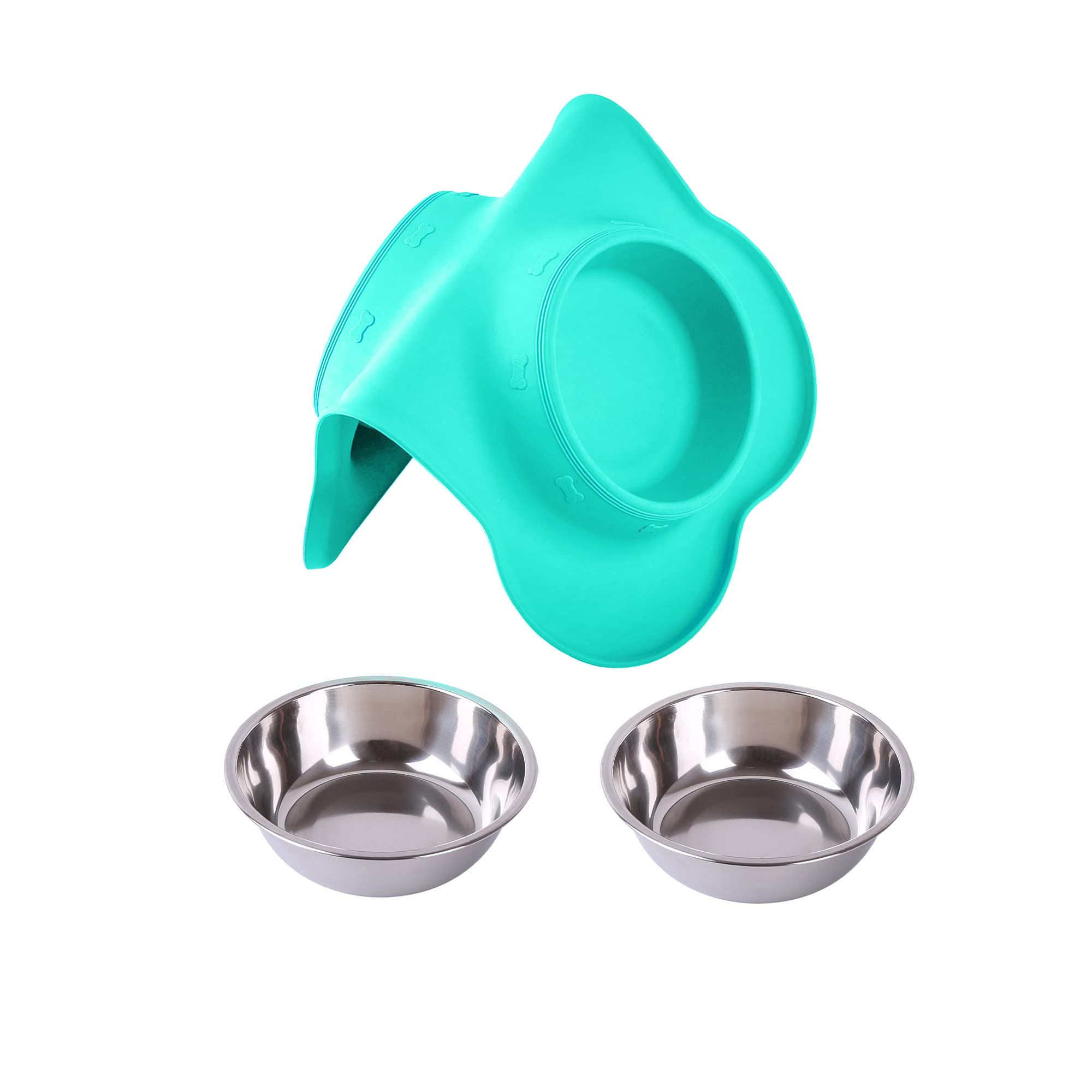 Hubulk multi-pet dining set suits small to large companions