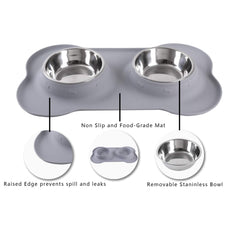 Hubulk no-spill silicone mat protects floors during meals.