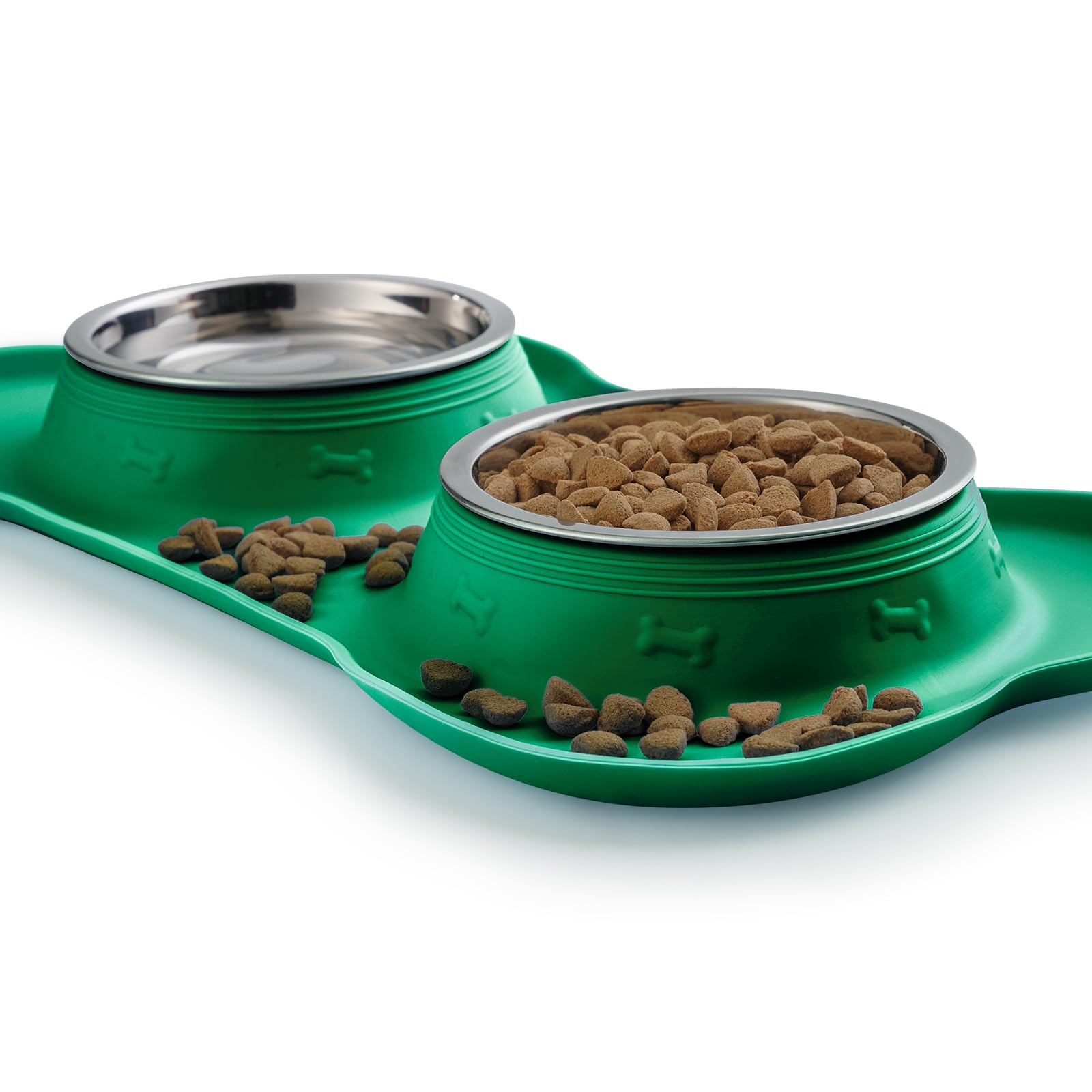 Hubulk non-slip bowls stay in place during meals.